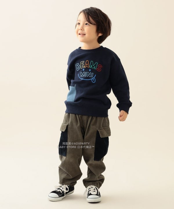 日本童裝 BEAMS mini 工裝長褲 90-140cm 男童款 秋冬季 PANTS