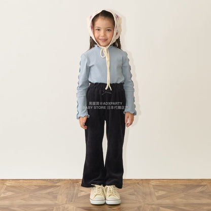 日本童裝 Ly# mine 針織燈芯絨長褲 100-150cm 女童款 秋季 PANTS