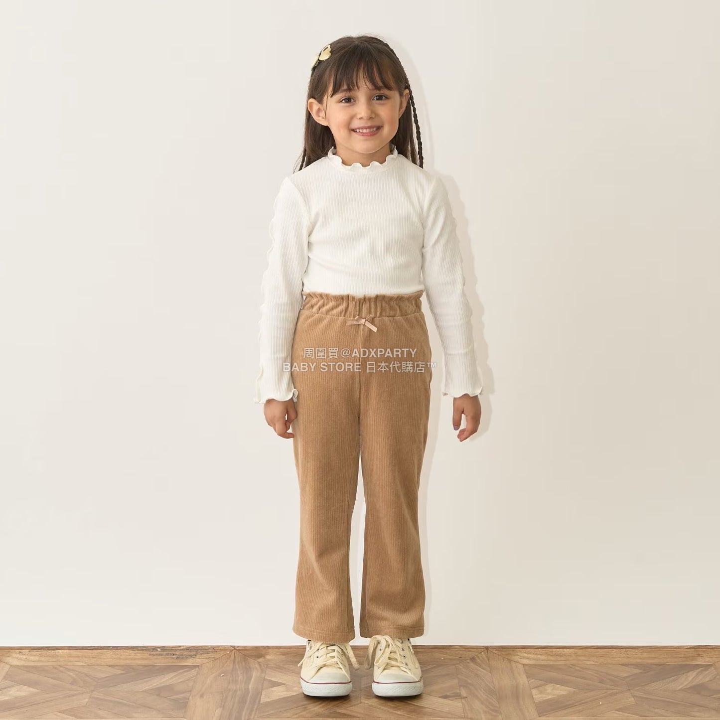 日本童裝 Ly# mine 針織燈芯絨長褲 100-150cm 女童款 秋季 PANTS