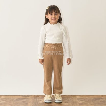 日本童裝 Ly# mine 針織燈芯絨長褲 100-150cm 女童款 秋季 PANTS