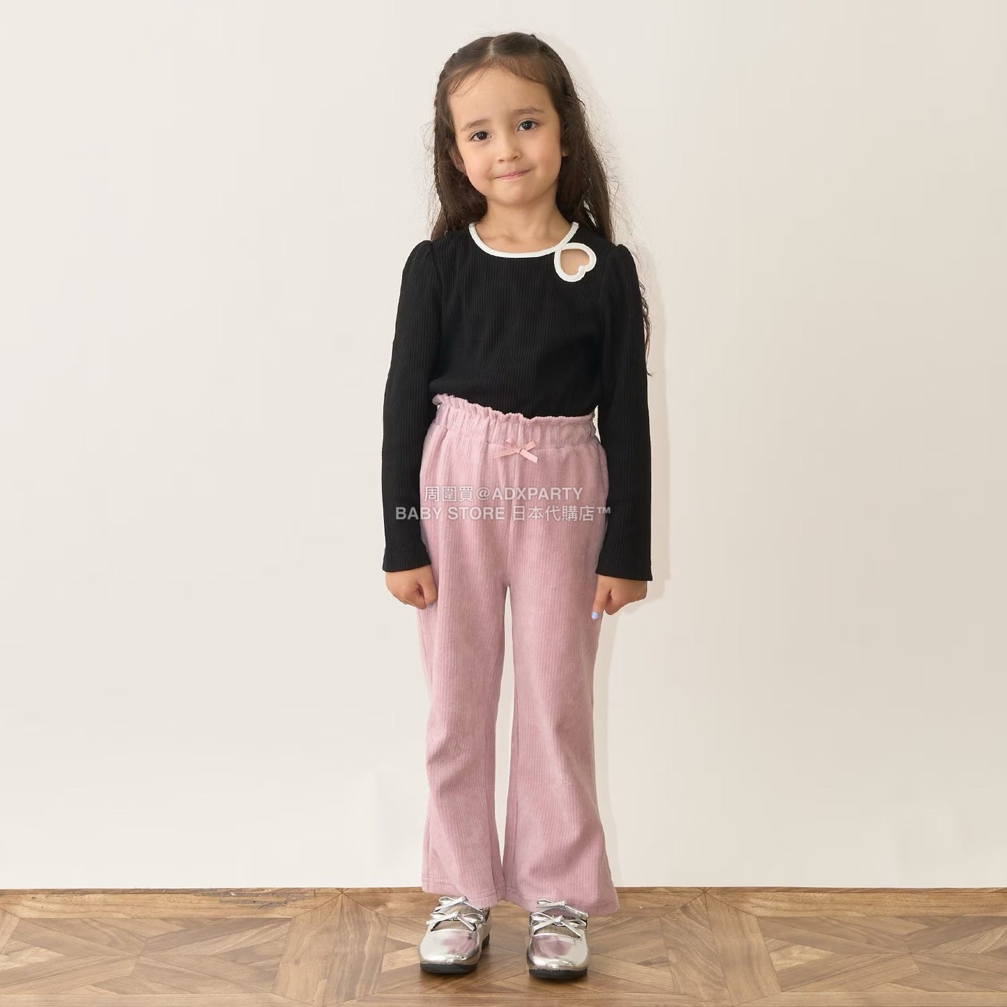 日本童裝 Ly# mine 針織燈芯絨長褲 100-150cm 女童款 秋季 PANTS