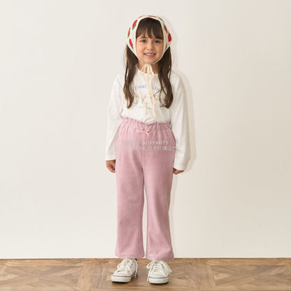 日本童裝 Ly# mine 針織燈芯絨長褲 100-150cm 女童款 秋季 PANTS
