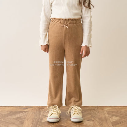 日本童裝 Ly# mine 針織燈芯絨長褲 100-150cm 女童款 秋季 PANTS