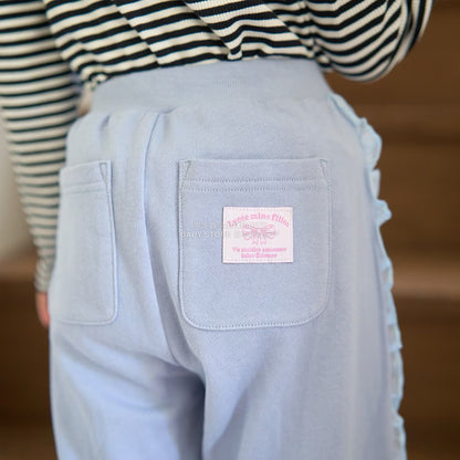 日本童裝 Ly# mine 側荷葉邊寬長褲 100-140cm 女童款 秋季 PANTS