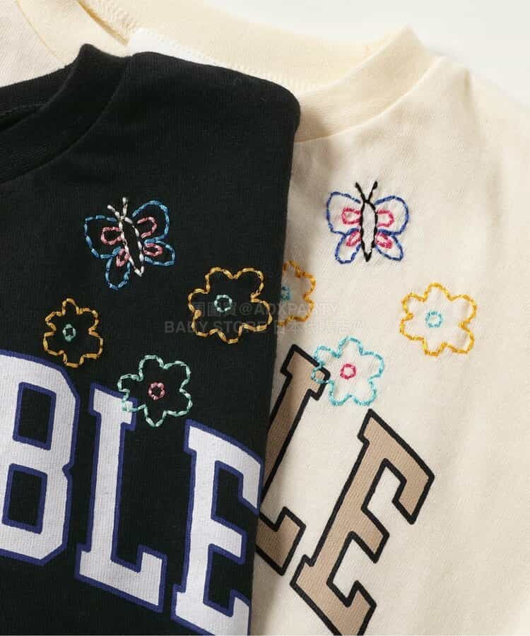 日本童裝 BREEZE 刺繡荷葉邊上衣 80-140cm 女童款 夏季 TOPS