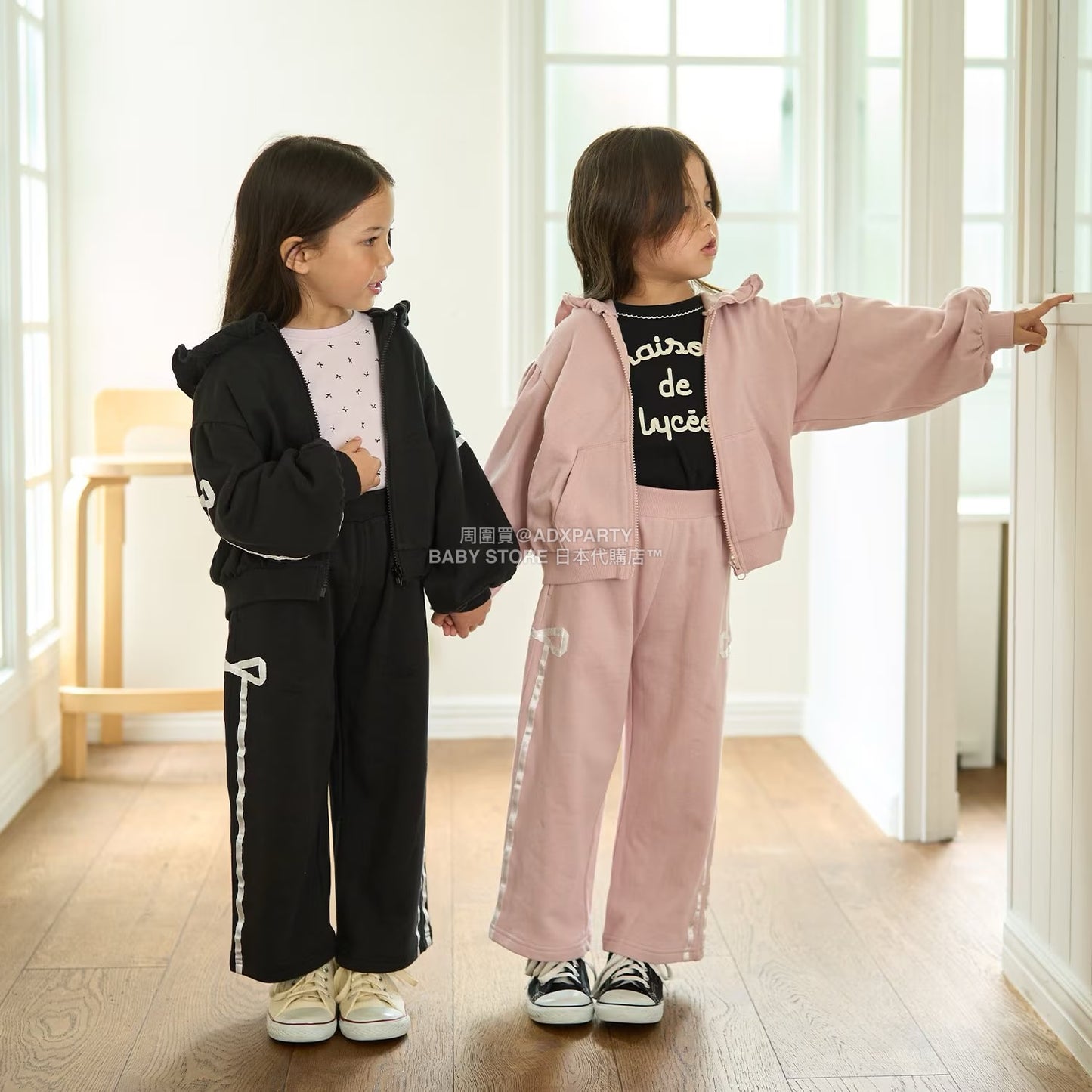 日本童裝 Ly# mine 蝴蝶結闊腿褲 100-150cm 女童款 秋季 PANTS