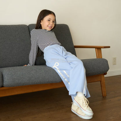 日本童裝 Ly# mine 蝴蝶結闊腿褲 100-150cm 女童款 秋季 PANTS