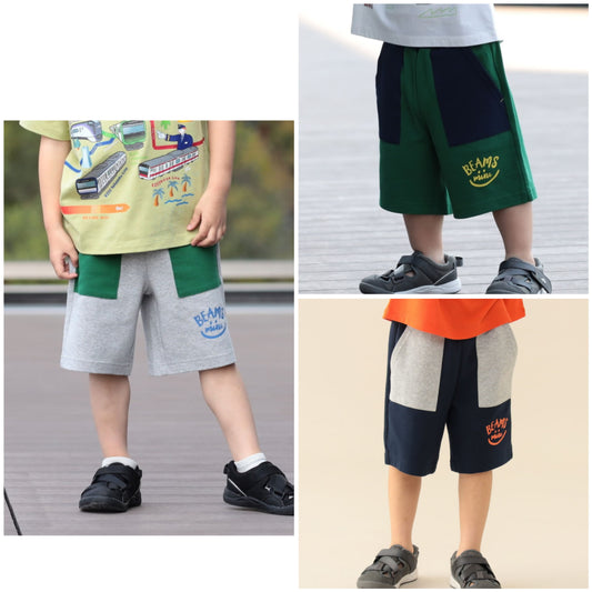 日本童裝 BE#AMS mini 波紋微笑短褲 90-140cm 女童款 夏季 PANTS