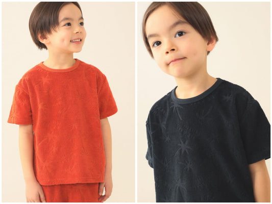 日本童裝 BE#AMS mini 全圖案絨毛上衣 90-140cm 男童款 夏季 TOPS