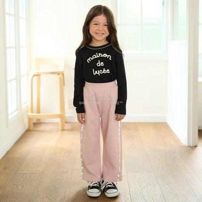 日本童裝 Ly# mine 蝴蝶結闊腿褲 100-150cm 女童款 秋季 PANTS