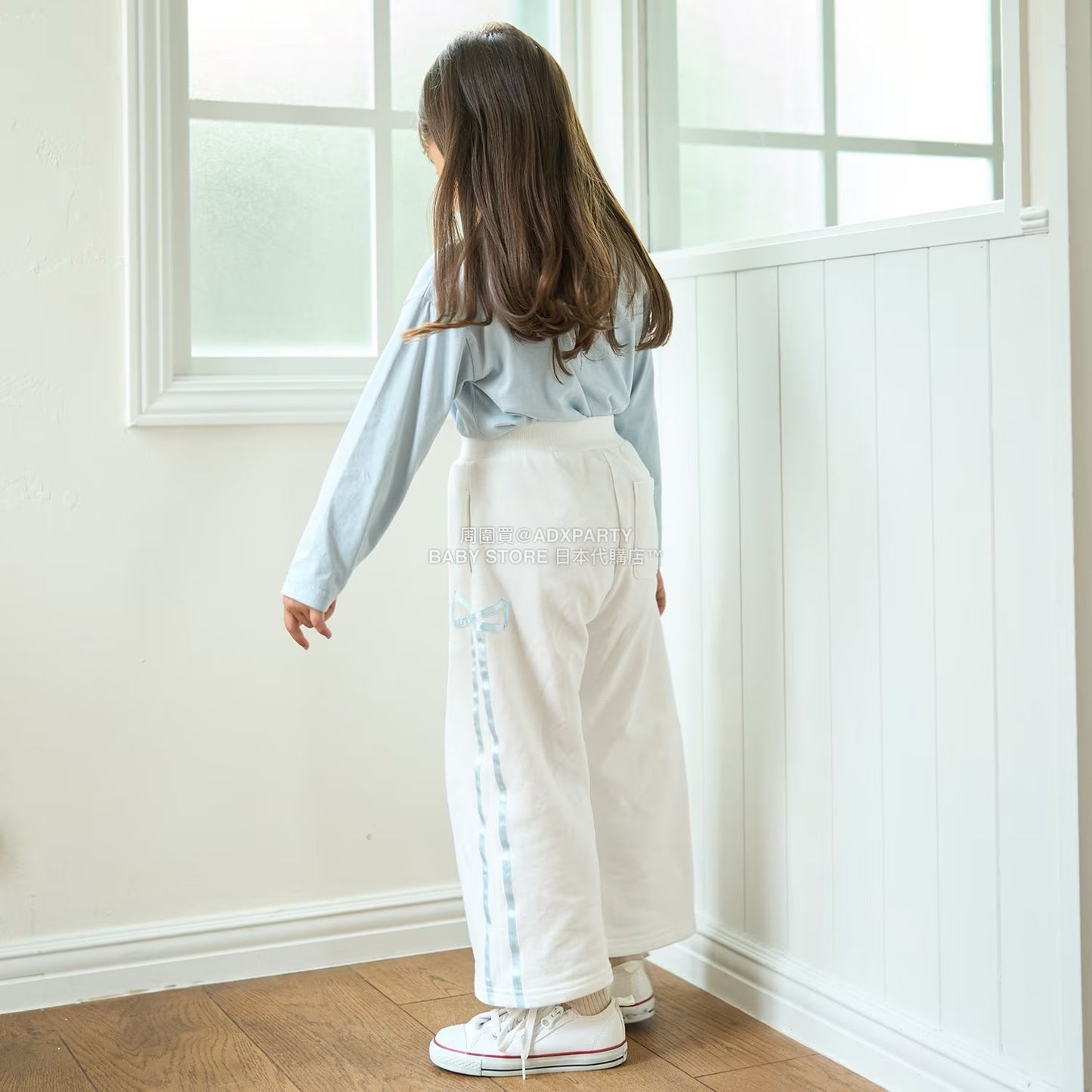 日本童裝 Ly# mine 蝴蝶結闊腿褲 100-150cm 女童款 秋季 PANTS