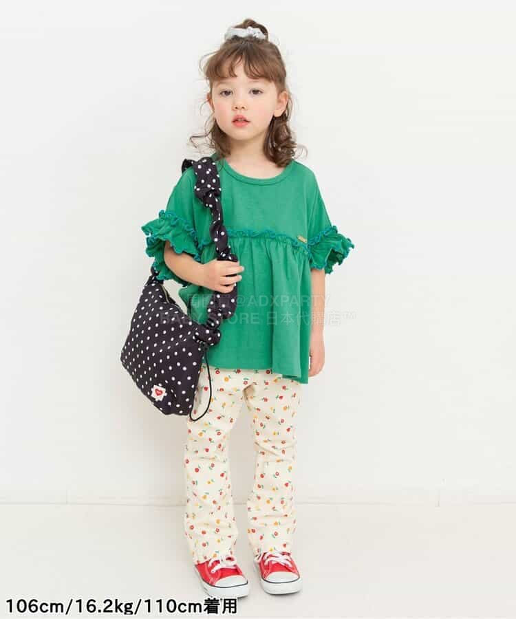 日本童裝 BREEZE 彩色荷葉邊上衣 80-140cm 女童款 夏季 TOPS