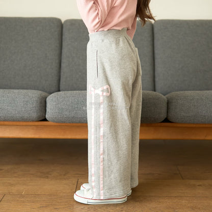 日本童裝 Ly# mine 蝴蝶結闊腿褲 100-150cm 女童款 秋季 PANTS