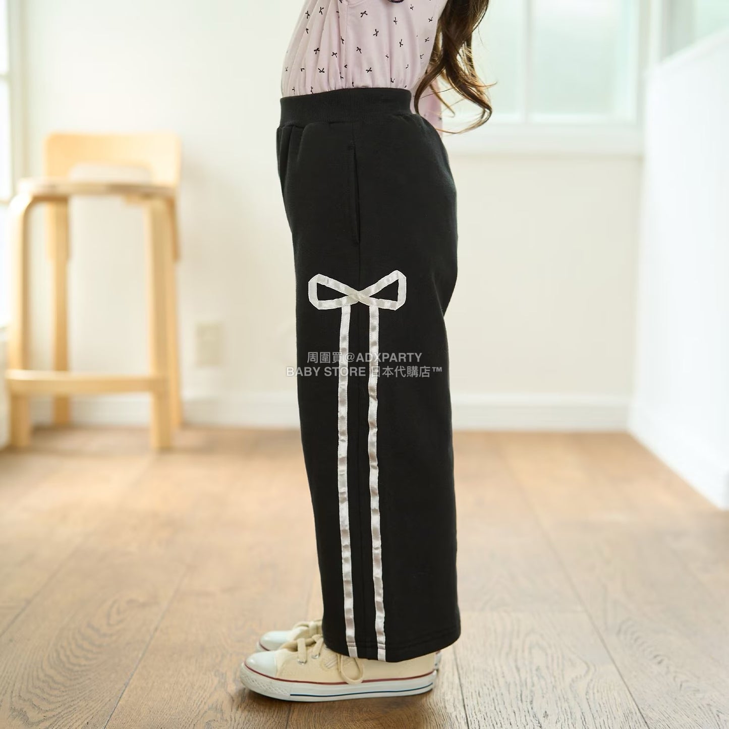 日本童裝 Ly# mine 蝴蝶結闊腿褲 100-150cm 女童款 秋季 PANTS