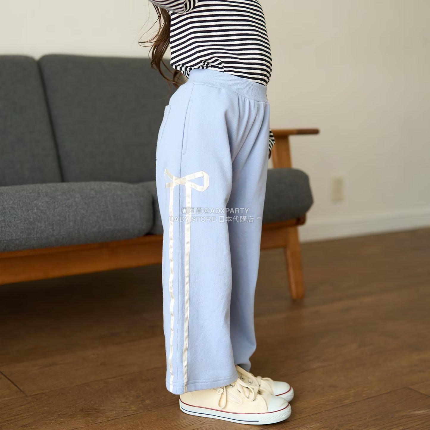 日本童裝 Ly# mine 蝴蝶結闊腿褲 100-150cm 女童款 秋季 PANTS