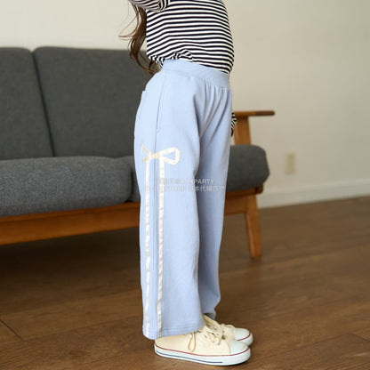 日本童裝 Ly# mine 蝴蝶結闊腿褲 100-150cm 女童款 秋季 PANTS