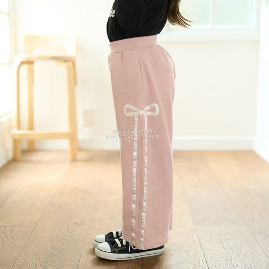 日本童裝 Ly# mine 蝴蝶結闊腿褲 100-150cm 女童款 秋季 PANTS