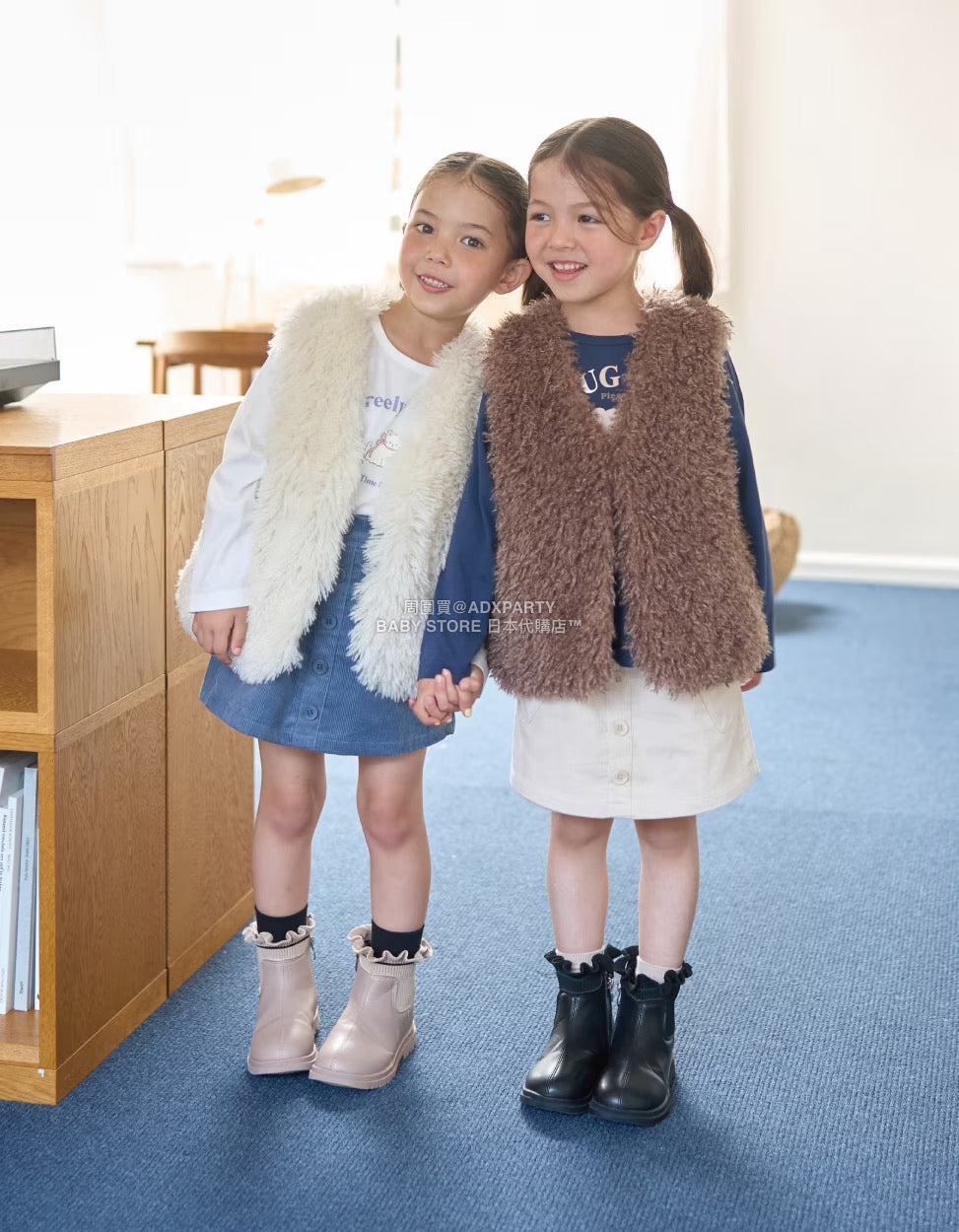 日本童裝 Ly# mine 心型口袋燈芯絨裙褲 100-150cm 女童款 秋季 PANTS