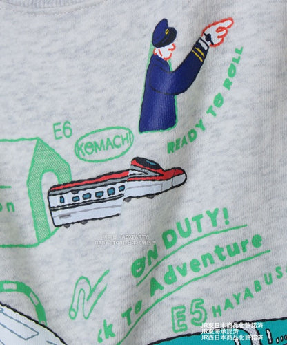 日本童裝 BEAMS mini JR 新幹線 衛衣 90-150cm 男童款 秋冬季 TOPS 鐵路系列