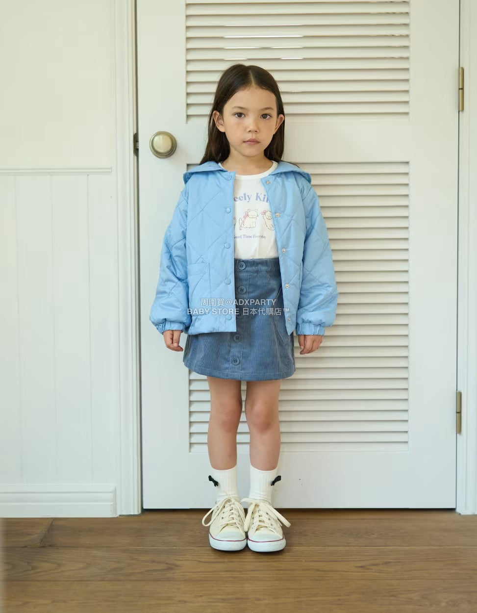 日本童裝 Ly# mine 心型口袋燈芯絨裙褲 100-150cm 女童款 秋季 PANTS