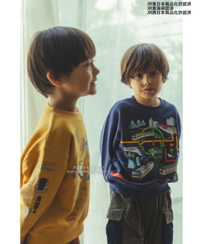 日本童裝 BEAMS mini JR 在来線 衛衣 90-150cm 男童款 秋冬季 TOPS 鐵路系列