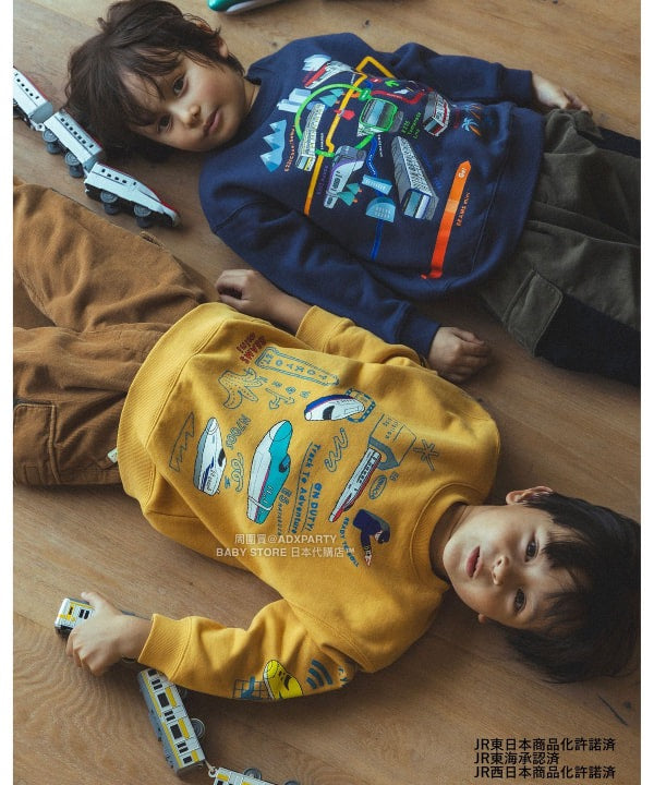 日本童裝 BEAMS mini JR 新幹線 衛衣 90-150cm 男童款 秋冬季 TOPS 鐵路系列
