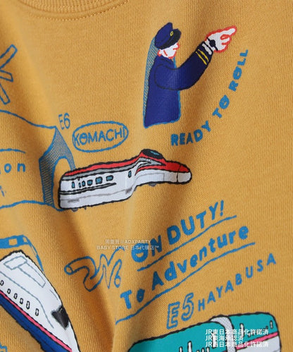 日本童裝 BEAMS mini JR 新幹線 衛衣 90-150cm 男童款 秋冬季 TOPS 鐵路系列