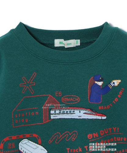 日本童裝 BEAMS mini JR 新幹線 衛衣 90-150cm 男童款 秋冬季 TOPS 鐵路系列