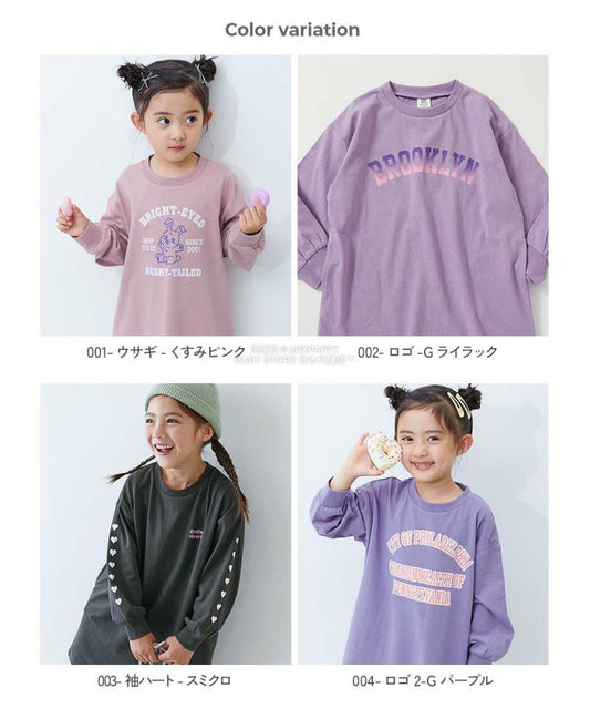 日本童裝 dev!rock 印花長袖連身裙 100-160cm 女童款 秋季 DRESSES