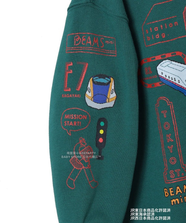 日本童裝 BEAMS mini JR 新幹線 衛衣 90-150cm 男童款 秋冬季 TOPS 鐵路系列