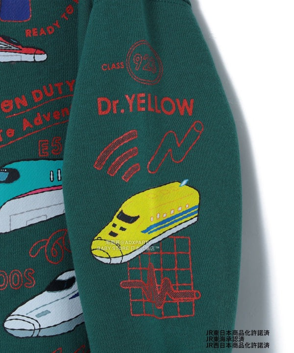 日本童裝 BEAMS mini JR 新幹線 衛衣 90-150cm 男童款 秋冬季 TOPS 鐵路系列