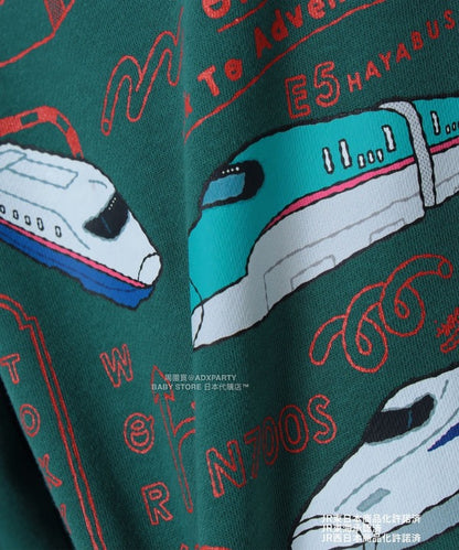 日本童裝 BEAMS mini JR 新幹線 衛衣 90-150cm 男童款 秋冬季 TOPS 鐵路系列