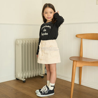 日本童裝 Ly# mine 心型口袋燈芯絨裙褲 100-150cm 女童款 秋季 PANTS