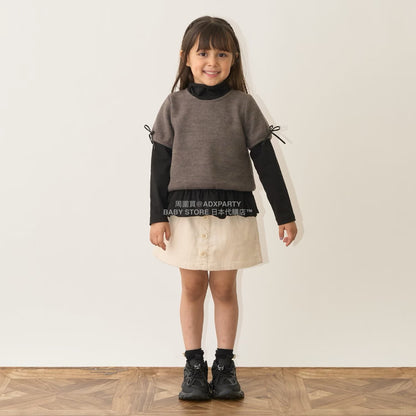 日本童裝 Ly# mine 心型口袋燈芯絨裙褲 100-150cm 女童款 秋季 PANTS