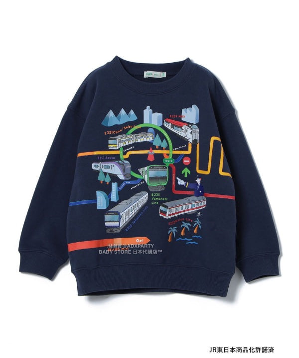 日本童裝 BEAMS mini JR 在来線 衛衣 90-150cm 男童款 秋冬季 TOPS 鐵路系列