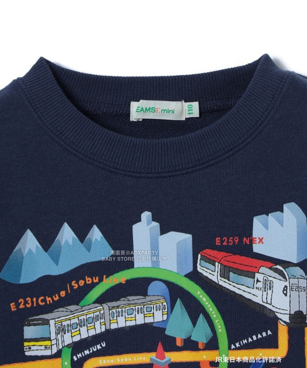 日本童裝 BEAMS mini JR 在来線 衛衣 90-150cm 男童款 秋冬季 TOPS 鐵路系列