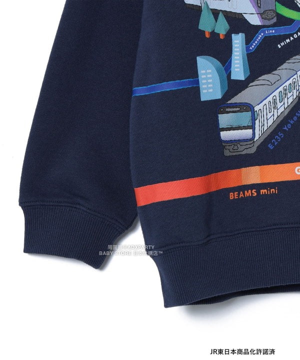 日本童裝 BEAMS mini JR 在来線 衛衣 90-150cm 男童款 秋冬季 TOPS 鐵路系列