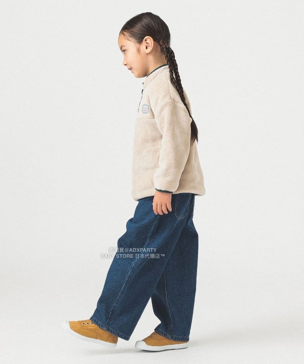 日本童裝 B:MING by BEAMS 抓毛半拉鍊上衣 90-140cm 男童款/女童款 秋冬季 TOPS 聖誕紅/新年紅