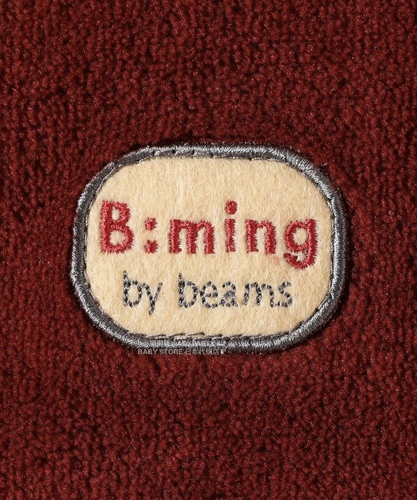 日本童裝 B:MING by BEAMS 抓毛半拉鍊上衣 90-140cm 男童款/女童款 秋冬季 TOPS 聖誕紅/新年紅
