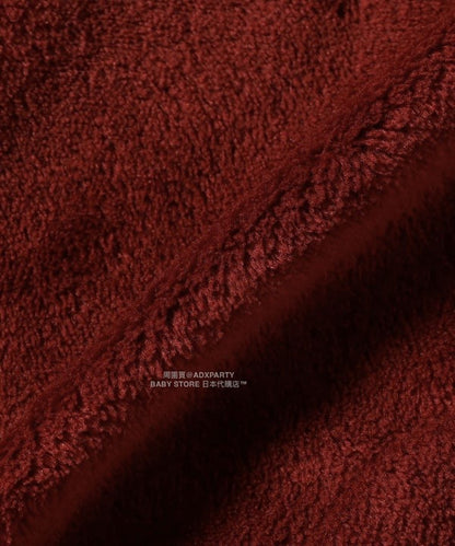 日本童裝 B:MING by BEAMS 抓毛半拉鍊上衣 90-140cm 男童款/女童款 秋冬季 TOPS 聖誕紅/新年紅