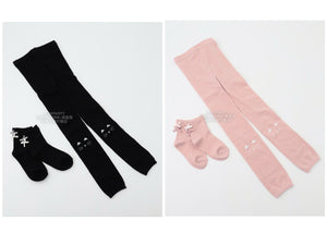 日本童裝 aF#a325 襪褲連襪一套 15-23cm 女童款 秋季 PANTS 襪系列