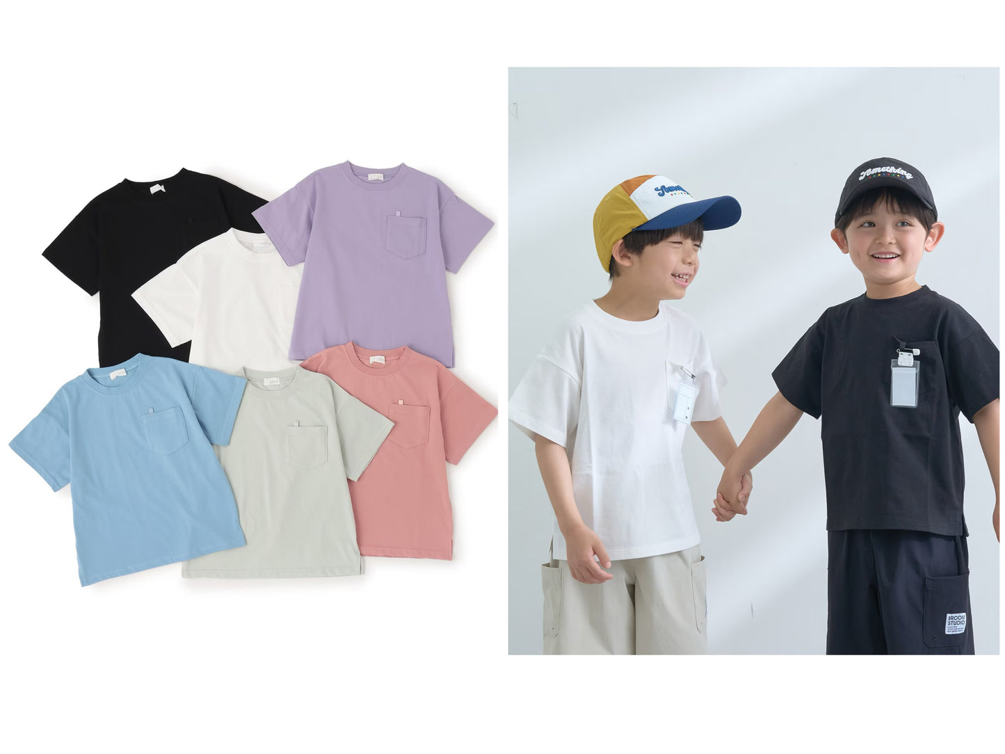 日本童裝 b・R# 防污系列 速乾系列 防UV 寬鬆基礎款口袋上衣 100-150cm 男童款 夏季 TOPS