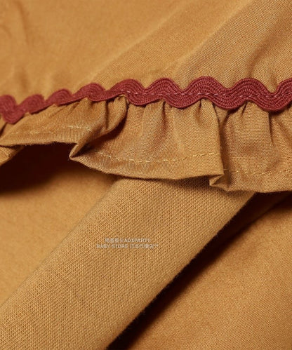 日本童裝 B:MING by BEAMS 荷葉邊領連身裙 90-140cm 女童款 秋冬季 DRESSES