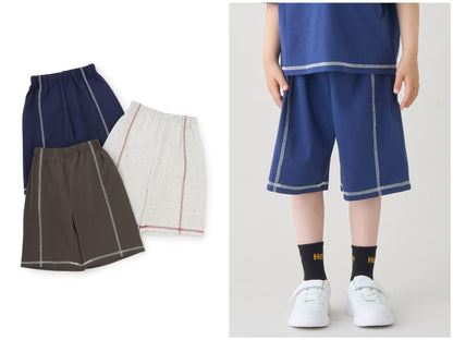 日本童裝 b・R# 防UV 隔熱布料 休閒短褲 100-140cm 男童款 夏季 PANTS