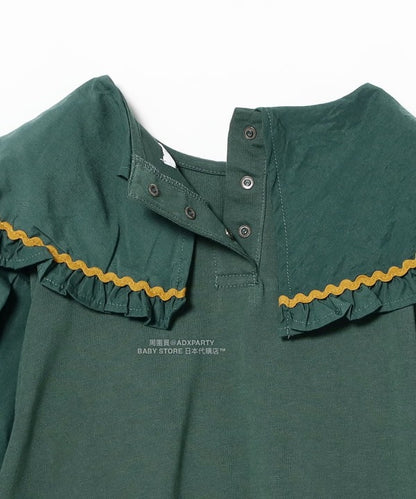 日本童裝 B:MING by BEAMS 荷葉邊領連身裙 90-140cm 女童款 秋冬季 DRESSES