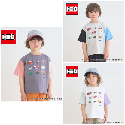 日本童裝 b・R# x Tomica 防污系列 速乾系列 防UV 印花上衣 90-130cm 男童款 夏季 TOPS
