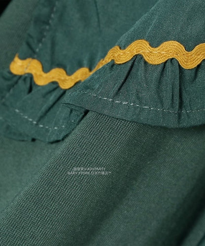 日本童裝 B:MING by BEAMS 荷葉邊領連身裙 90-140cm 女童款 秋冬季 DRESSES