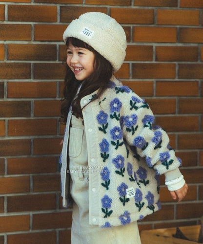 日本童裝 BEAMS mini 提花絨毛外套 90-140cm 男童款/女童款 秋冬季 (適合香港平均溫度、寒冷天氣、溫度低天氣）OUTERWEAR  【日本預售：2025年11月下旬】