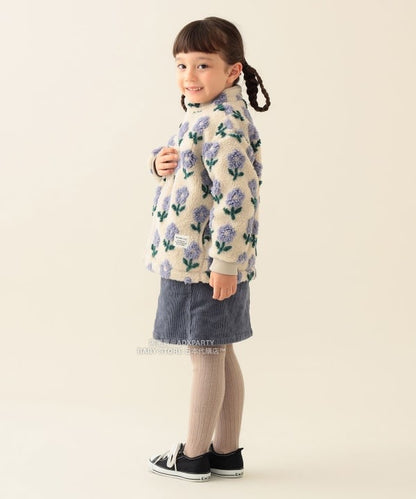 日本童裝 BEAMS mini 提花絨毛外套 90-140cm 男童款/女童款 秋冬季 (適合香港平均溫度、寒冷天氣、溫度低天氣）OUTERWEAR  【日本預售：2025年11月下旬】