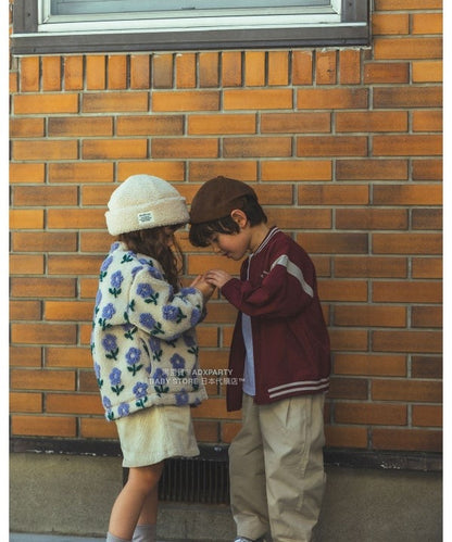 日本童裝 BEAMS mini 提花絨毛外套 90-140cm 男童款/女童款 秋冬季 (適合香港平均溫度、寒冷天氣、溫度低天氣）OUTERWEAR  【日本預售：2025年11月下旬】